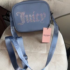 Juicy Couture Blue Crossbody Bag with Iconic Branding